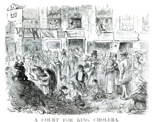 コレラ王の裁判所、1852年 作： English School